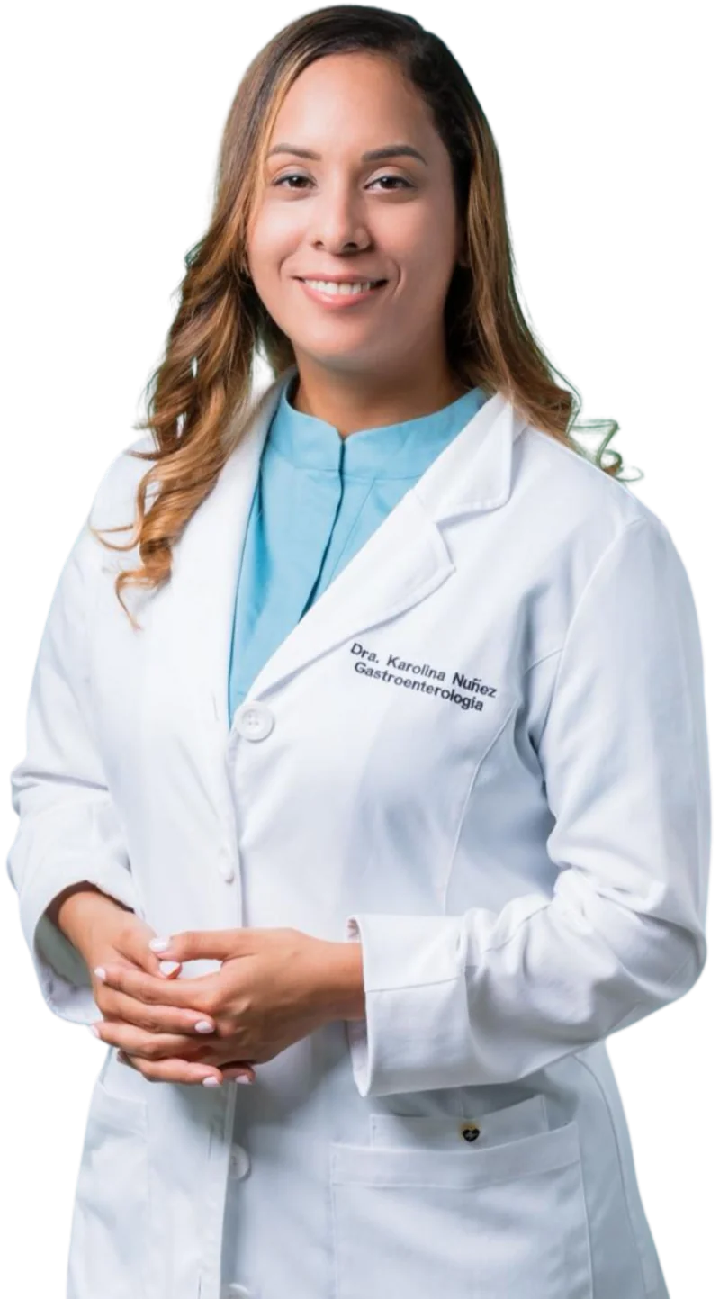 Dra. Kalorina Núñez, especialista en Gastroenterología en Clínica Médica Guzmán, Choloma, Honduras